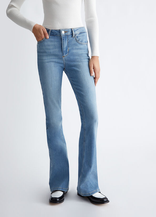 Jeans flare clearance vita alta