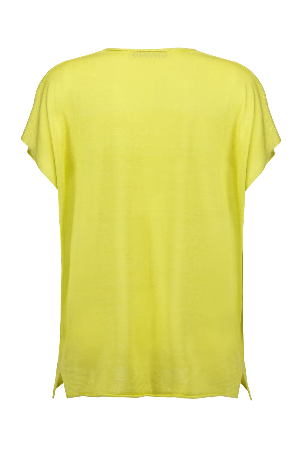 Maglia in Seta con Scollo a V / Verde - Ideal Moda