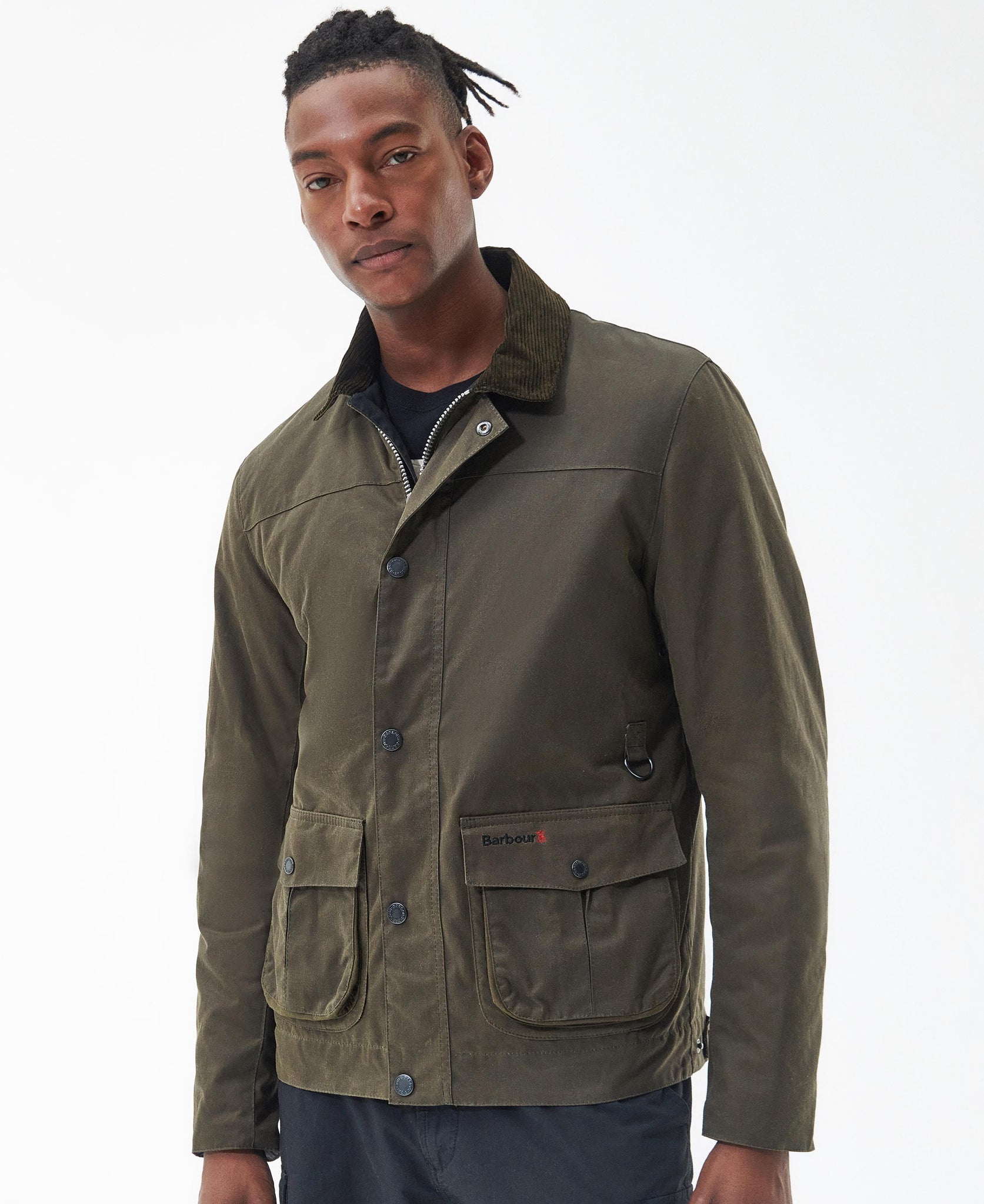 Barbour reelin wax jacket green online