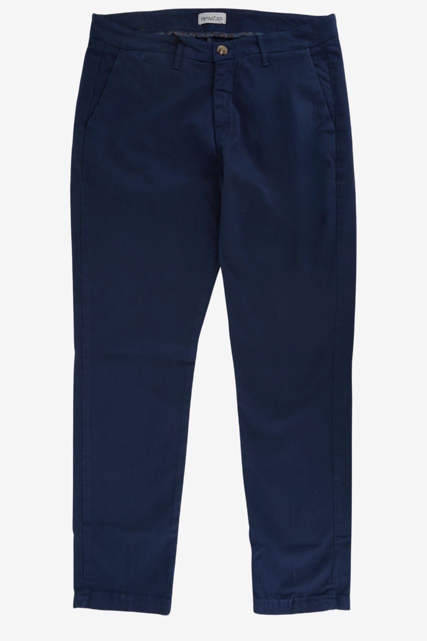 Cotton Gabardine Trousers / Blue