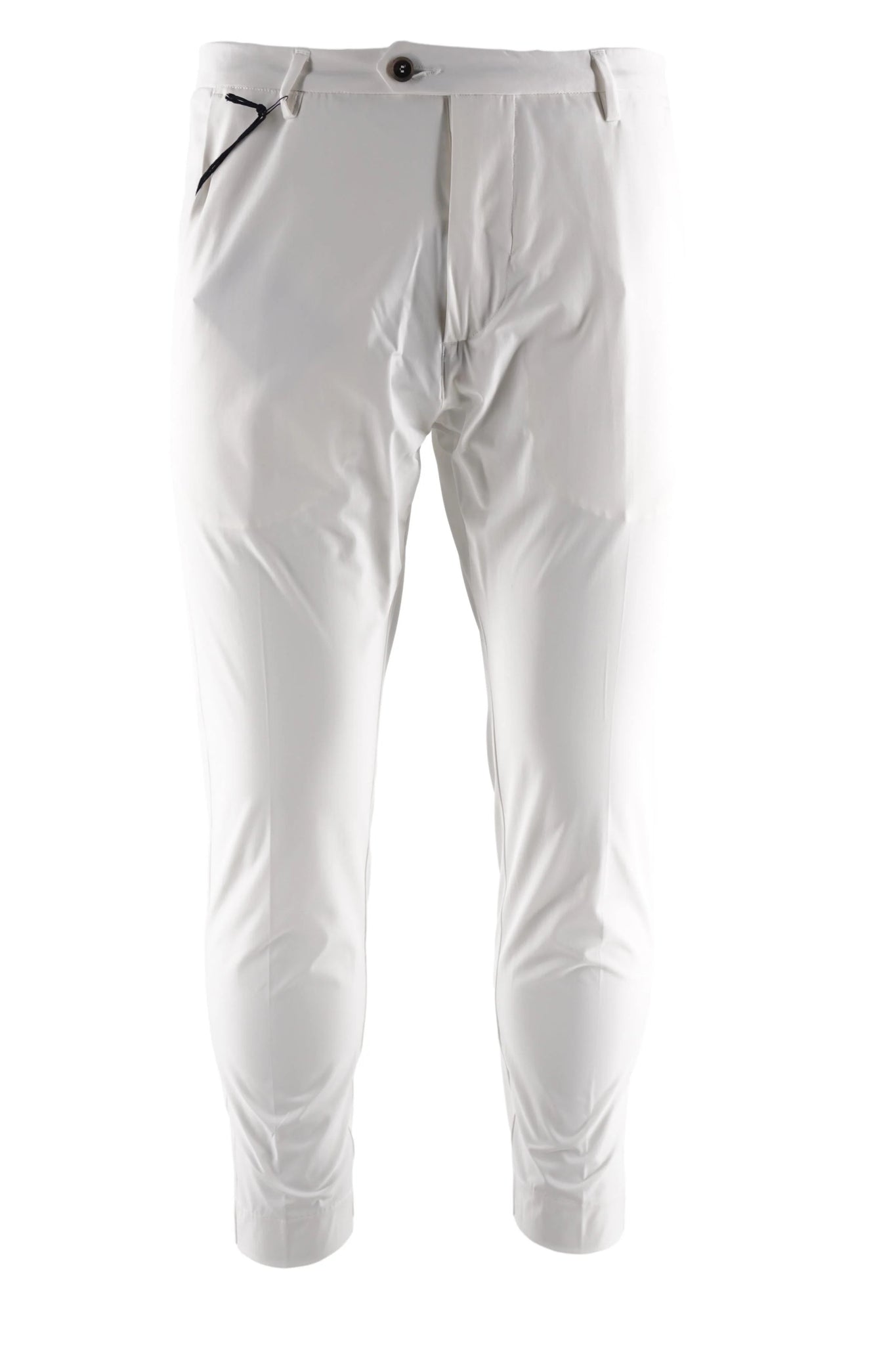 Pantalone in Tessuto Tecnico Modello Montecarlo / Bianco - Ideal Moda