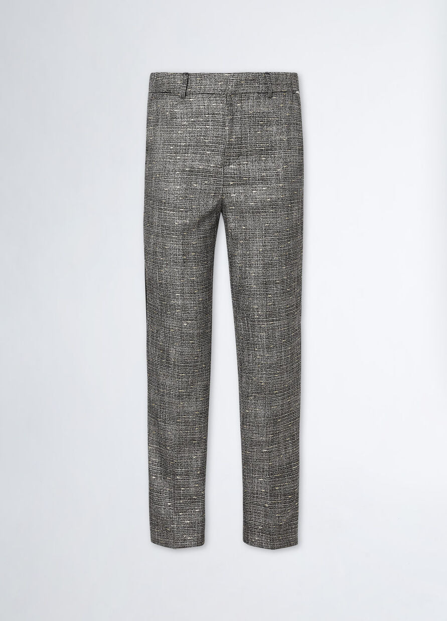 Pantalone Chino Check / Grigio - Ideal Moda