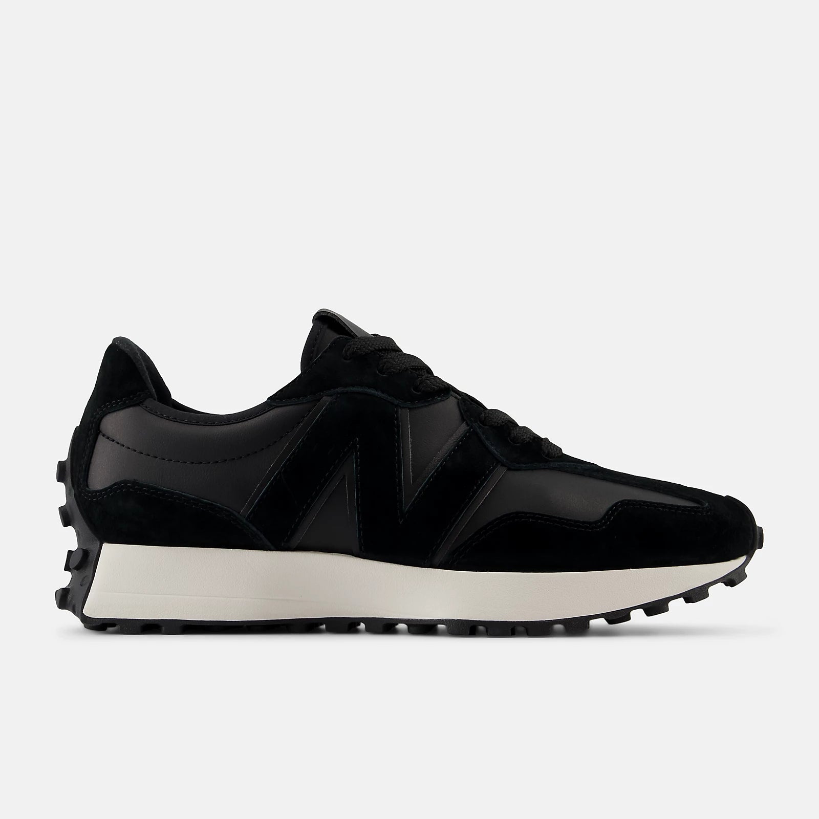 Sneaker 327 in Suede Leather / Black