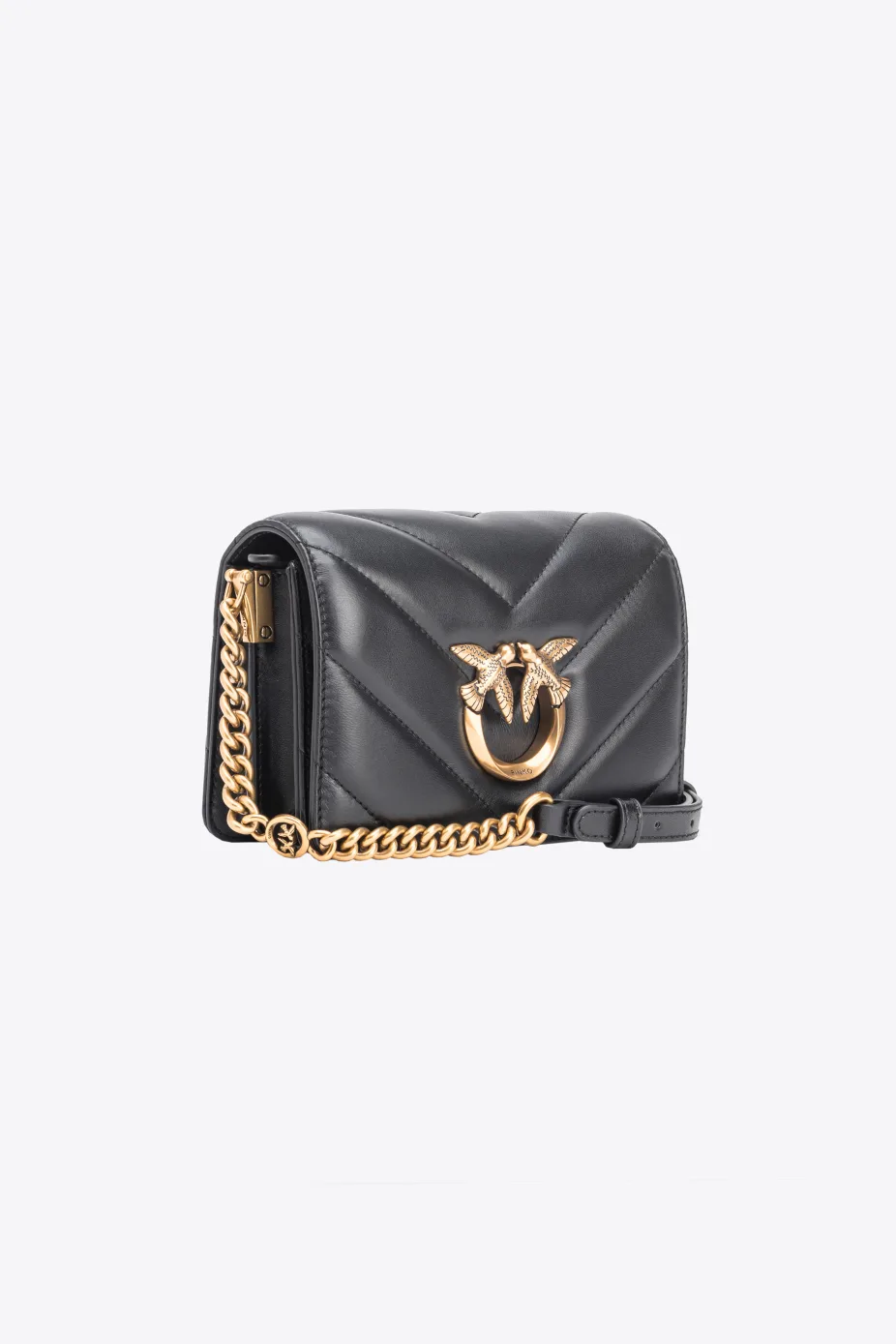 Borsa Mini Love Click Big Chevron / Nero - Ideal Moda