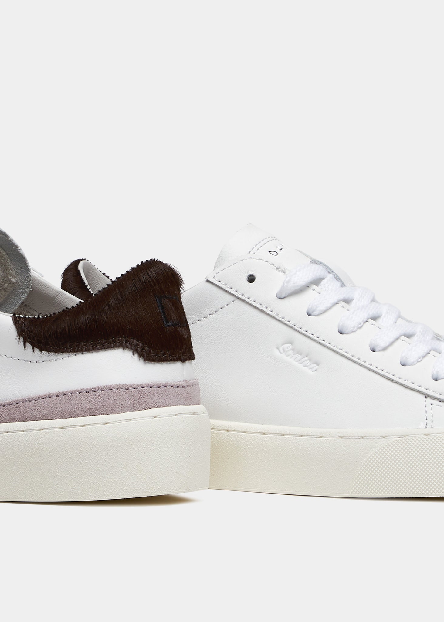 Sneaker in Pelle Sonica Calf / Bianco - Ideal Moda