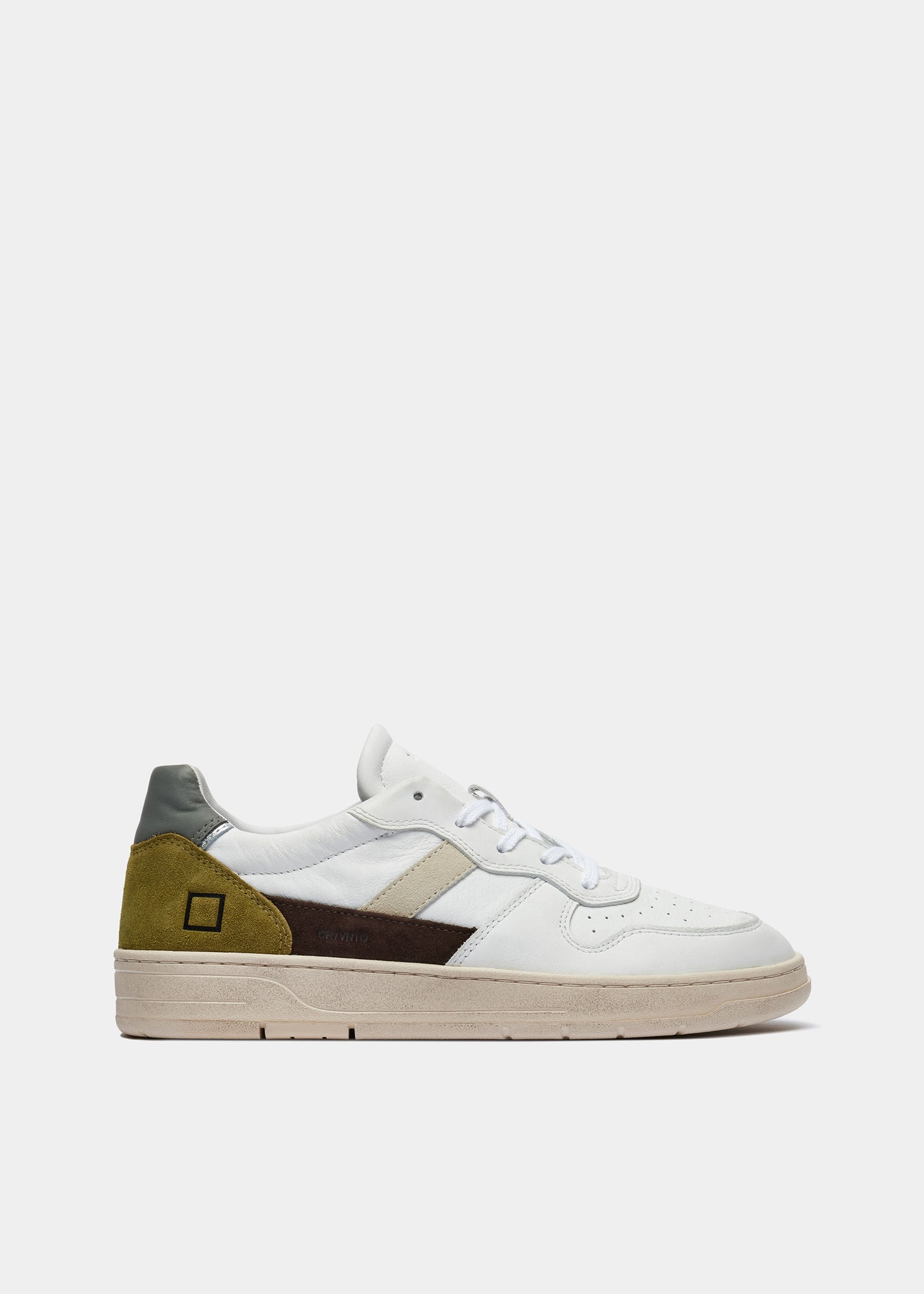 Sneaker in Pelle Court 2.0 Vintage Calf / Bianco - Ideal Moda