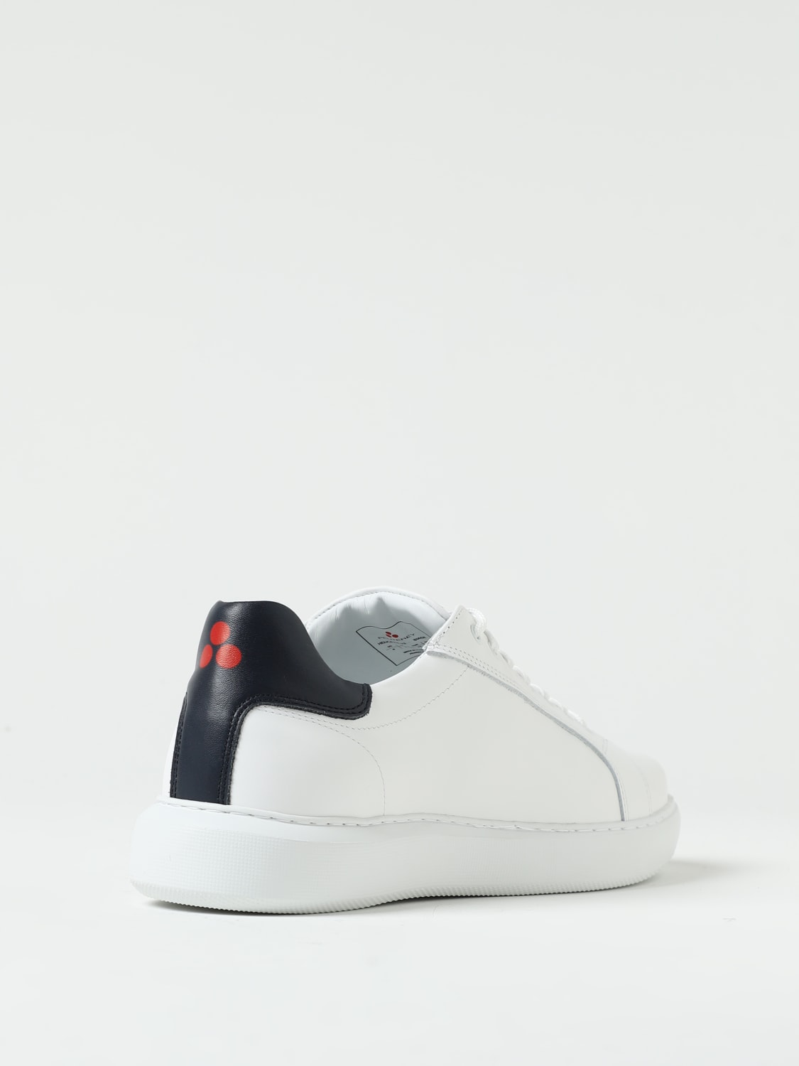 Sneaker in Pelle con Logo / Bianco - Ideal Moda