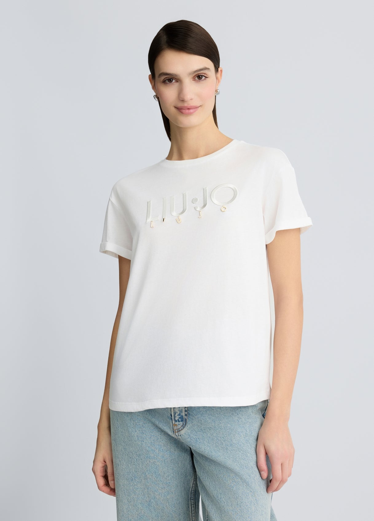 T-Shirt con Logo / Bianco