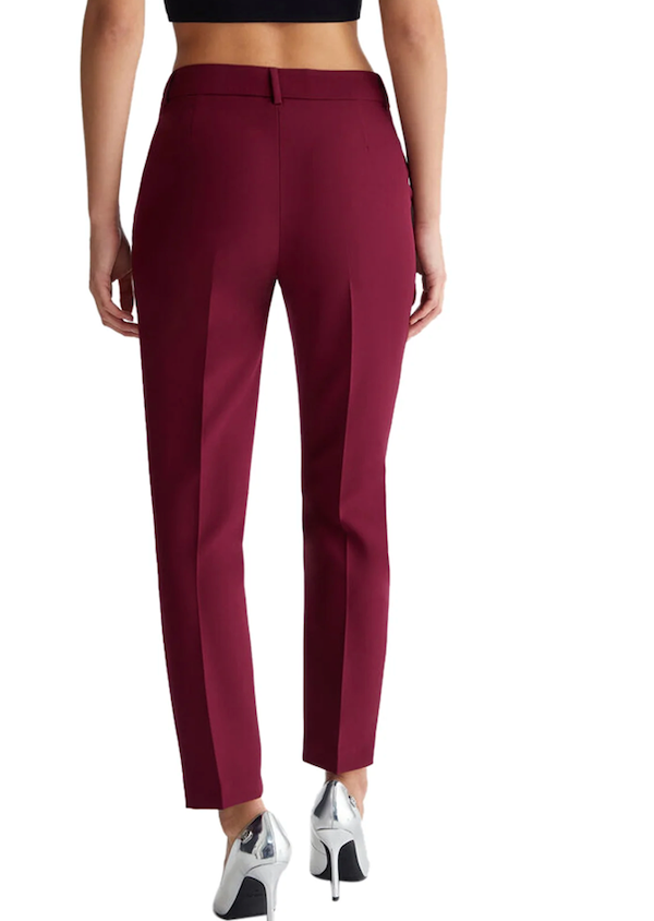 New York trousers in technical fabric / Bordeaux