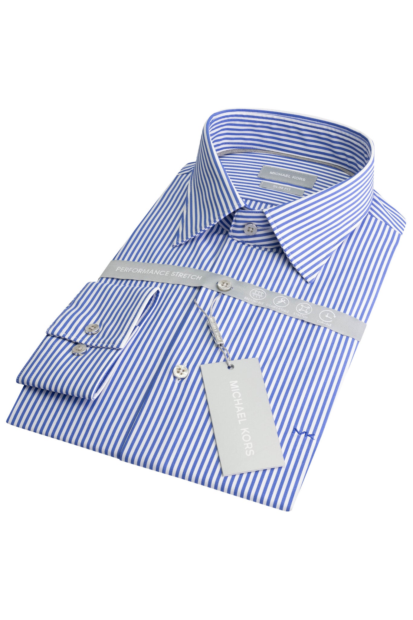 Camicia con Fantasia a Righe / Blu