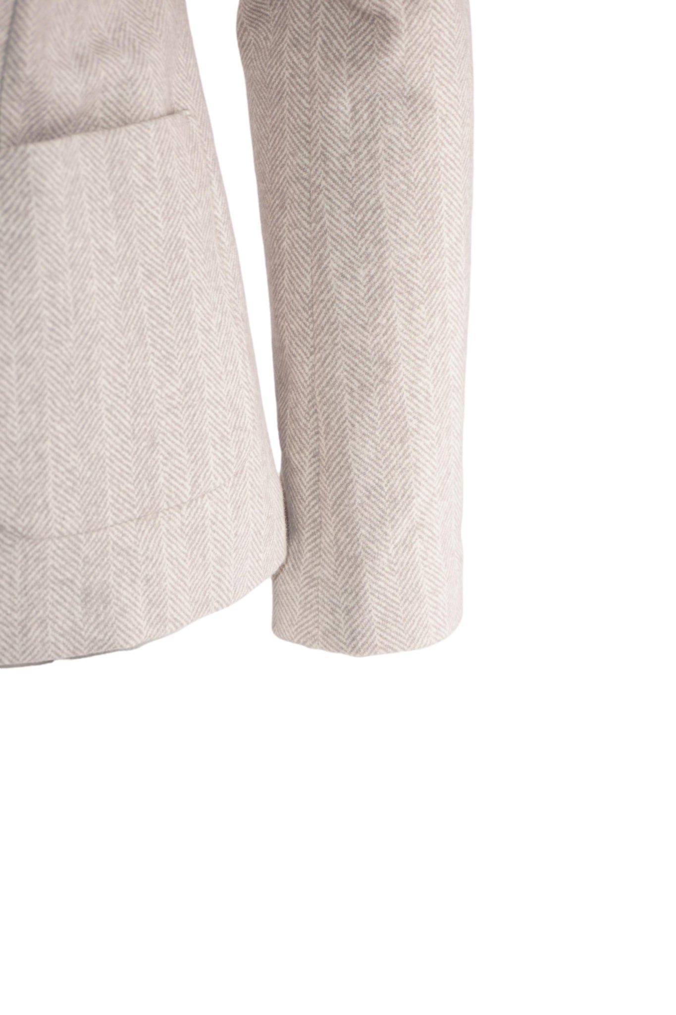 Giacca Slim Fit in Jersey Elasticizzato / Beige - Ideal Moda