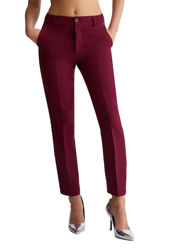 New York trousers in technical fabric / Bordeaux