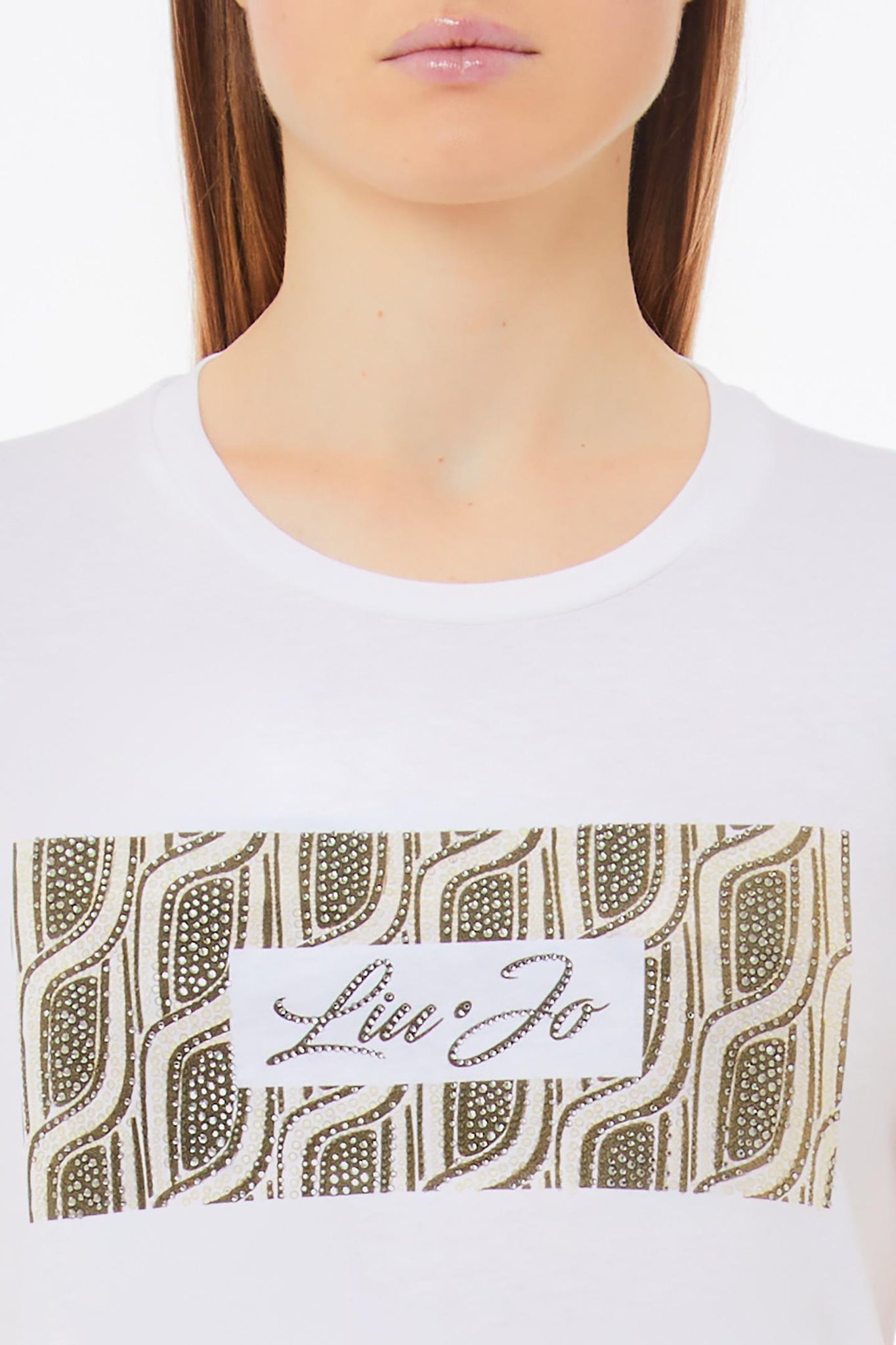 T-Shirt con Fantasia / Bianco