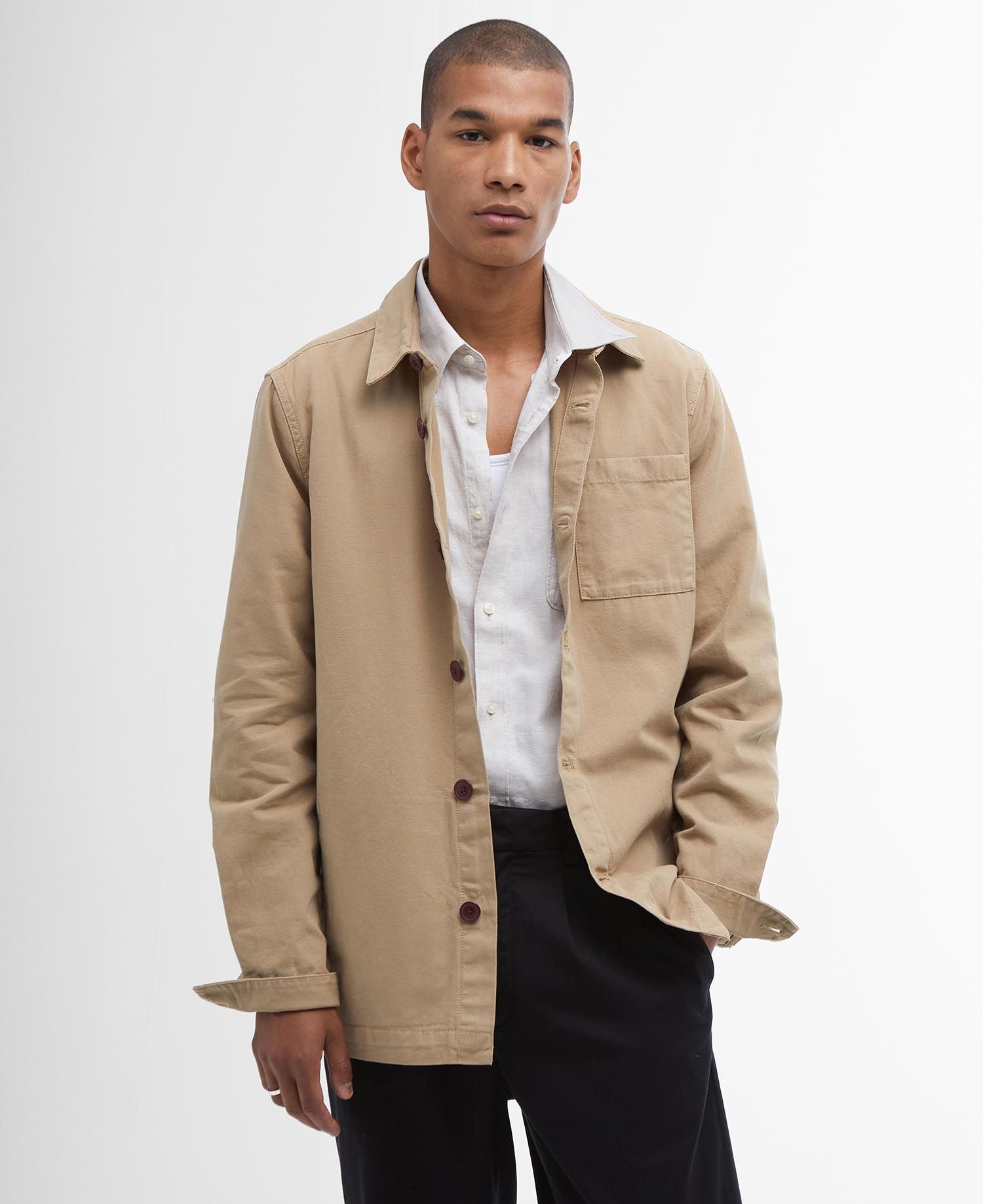 Overshirt Washed Cotton / Beige