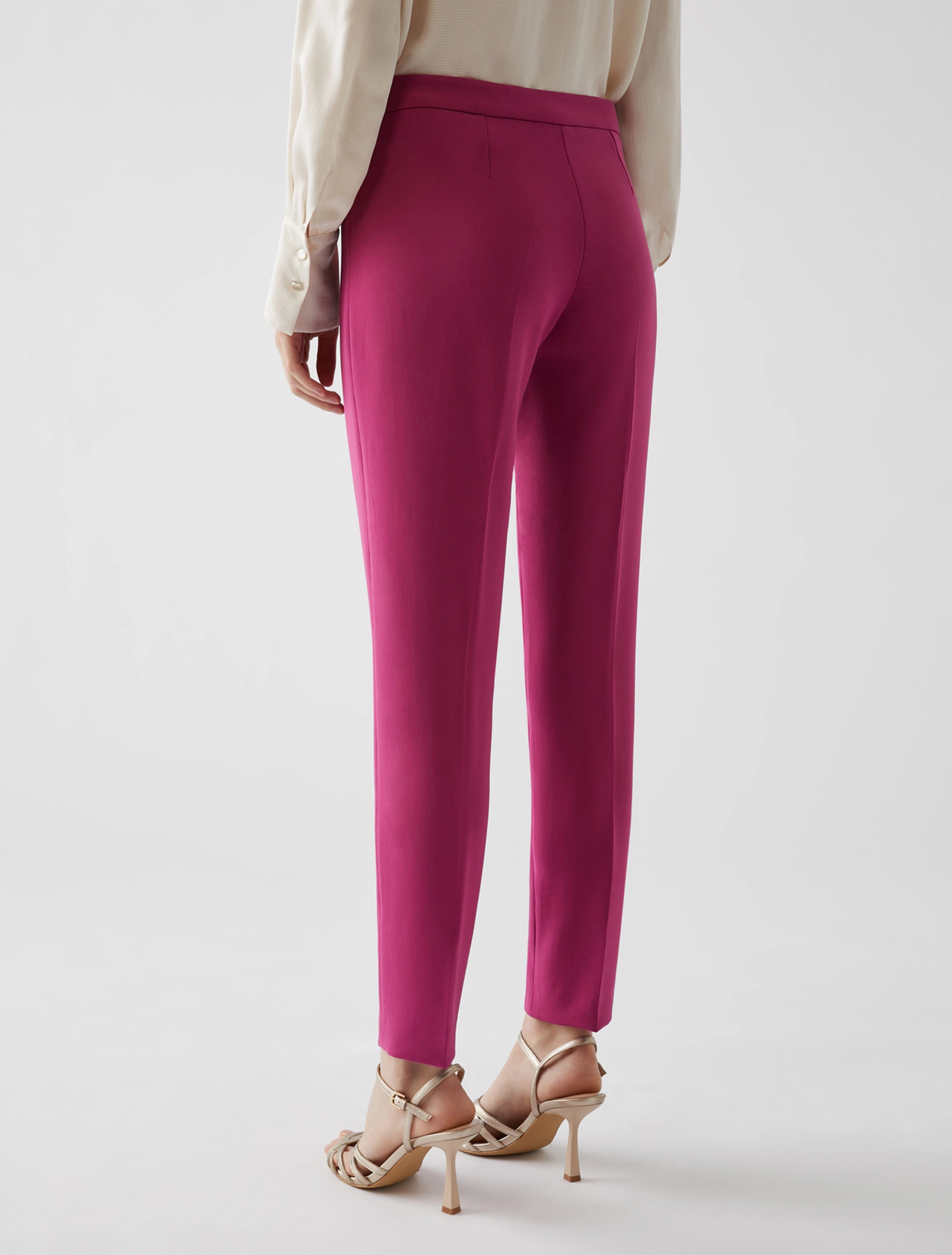 Pantaloni a Sigaretta / Fucsia - Ideal Moda