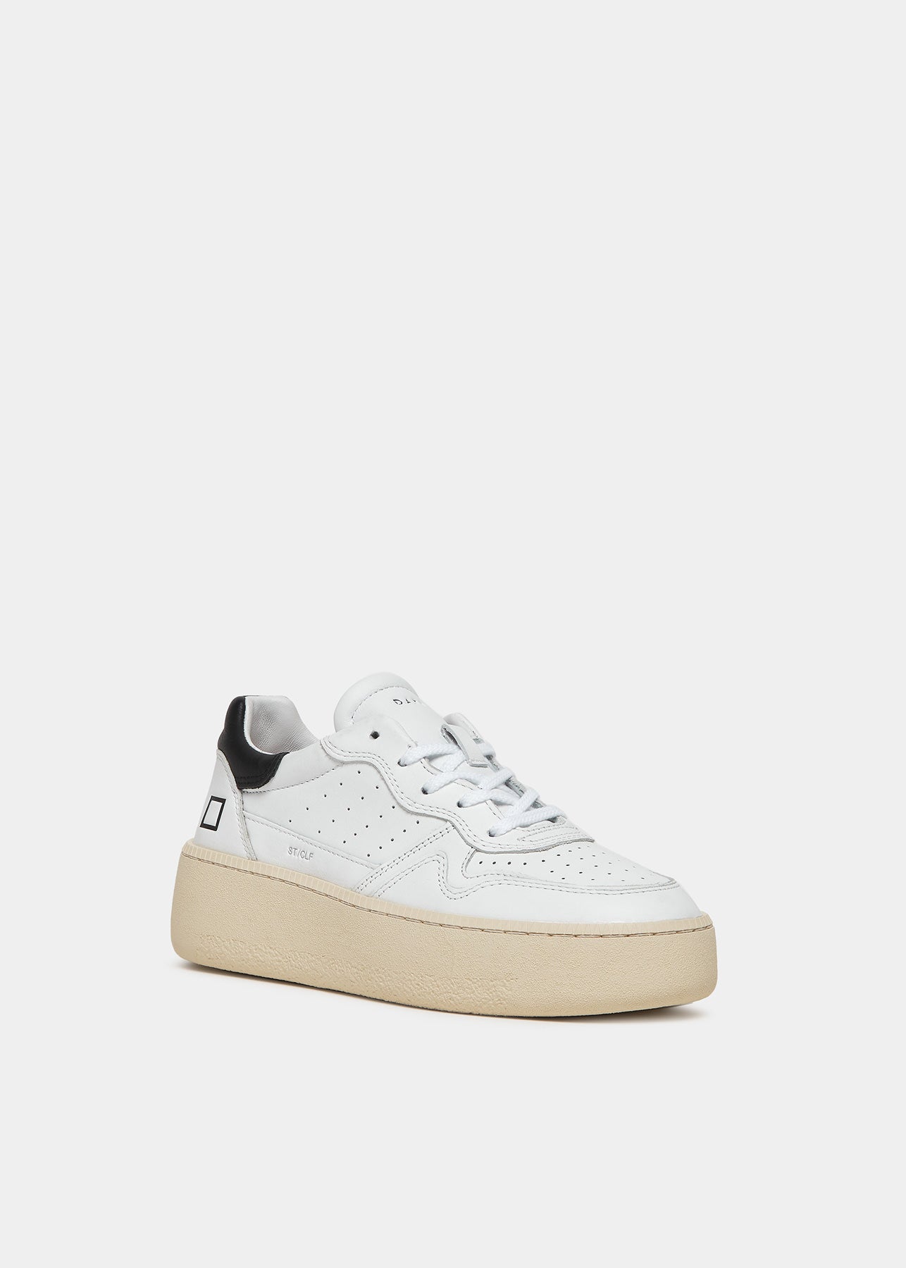 Leather Sneaker Step Calf / White