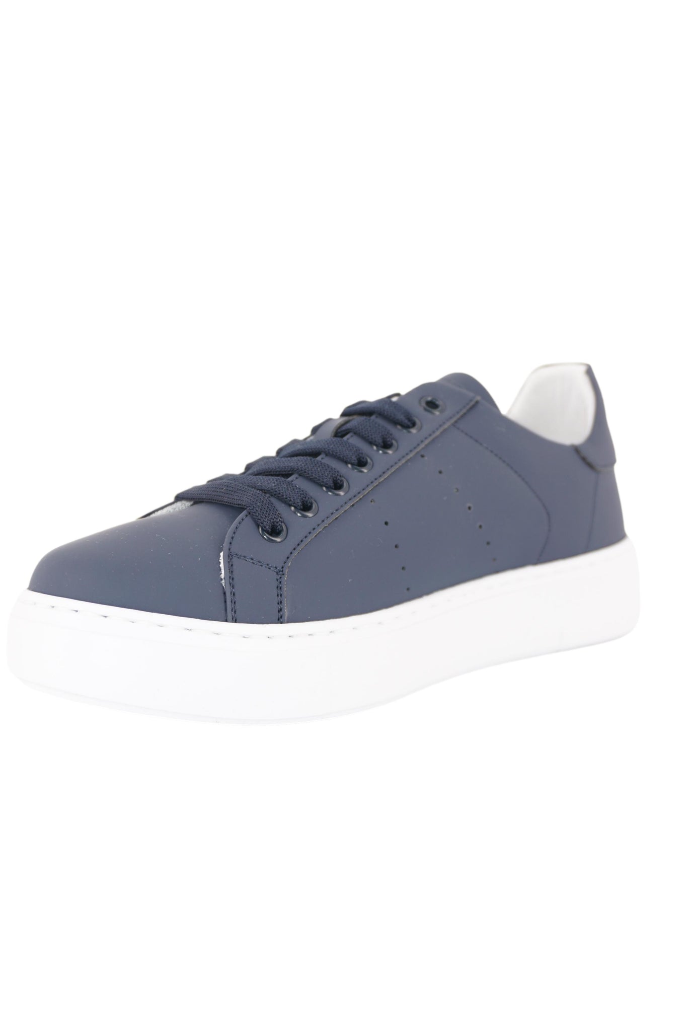 Sneaker in Tessuto Gommato / Blu - Ideal Moda