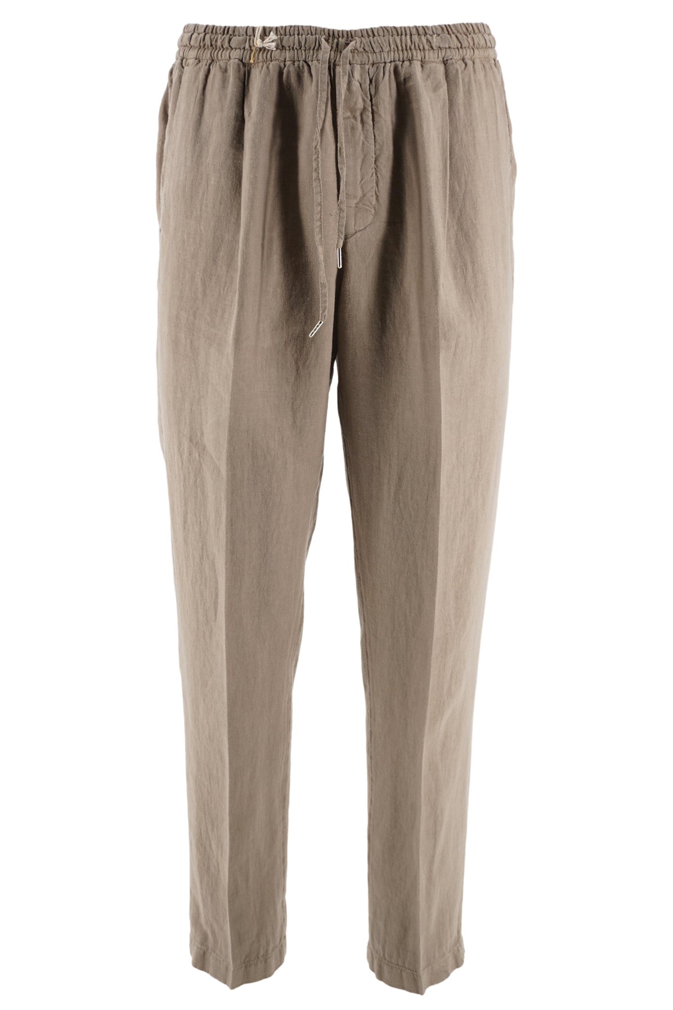 Pantalone Modello Wimbledon in Lino / Beige - Ideal Moda