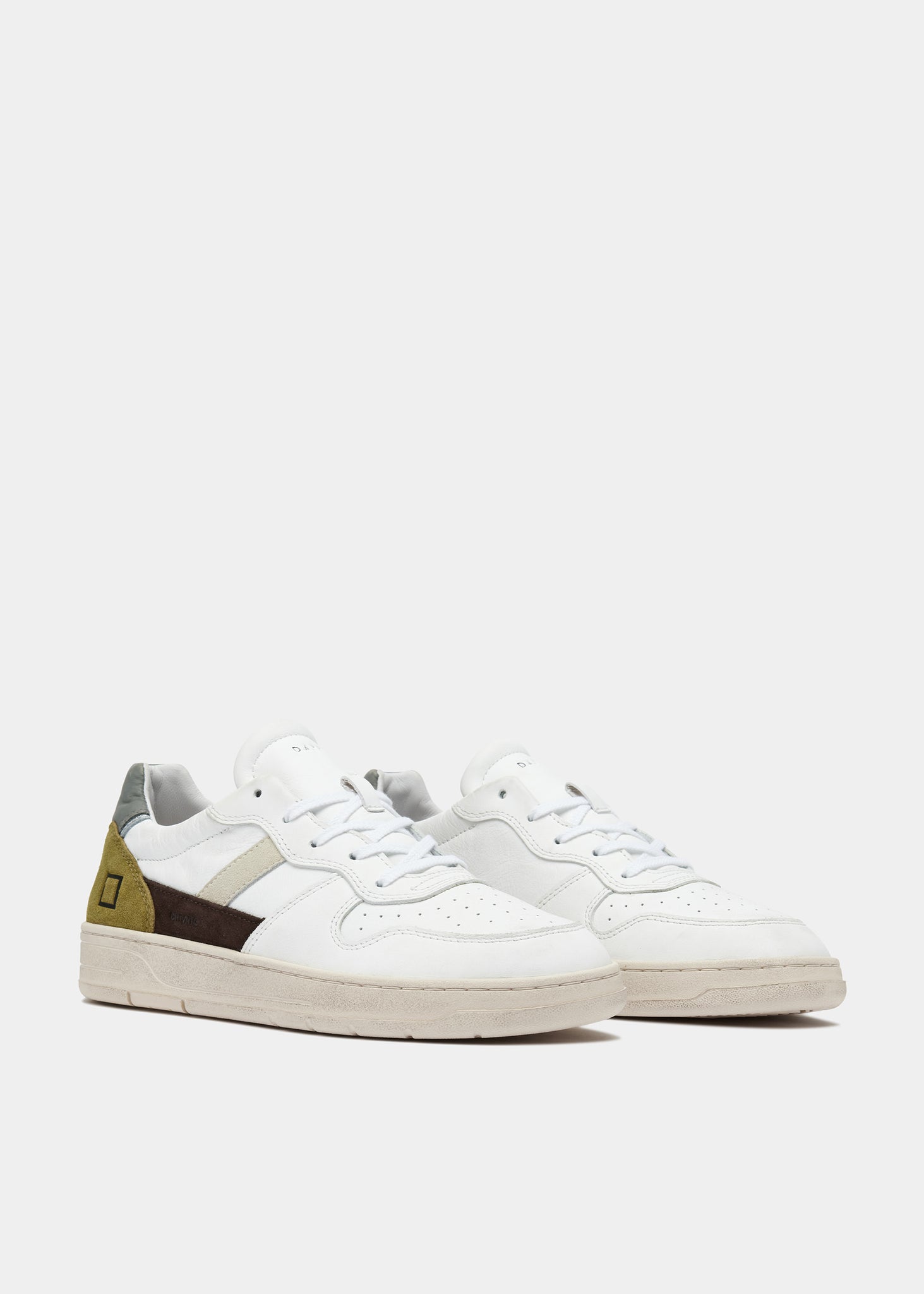 Sneaker in Pelle Court 2.0 Vintage Calf / Bianco - Ideal Moda