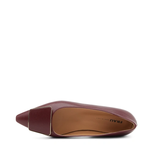 Ballerina in Pelle / Bordeaux - Ideal Moda