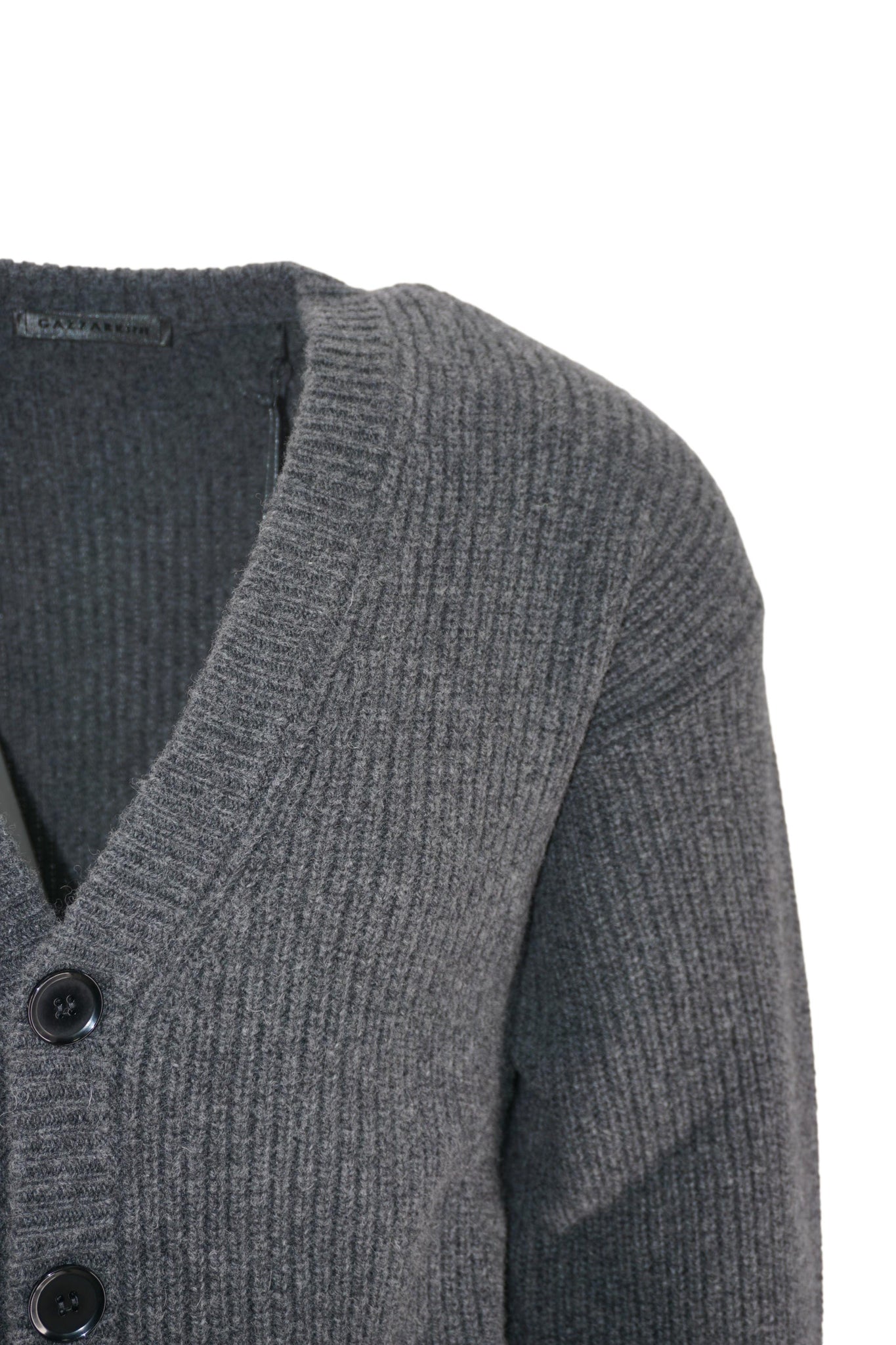 Maglia Cardigan a Costine / Grigio - Ideal Moda