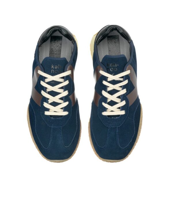 Sneaker Bassa con Logo / Blu - Ideal Moda