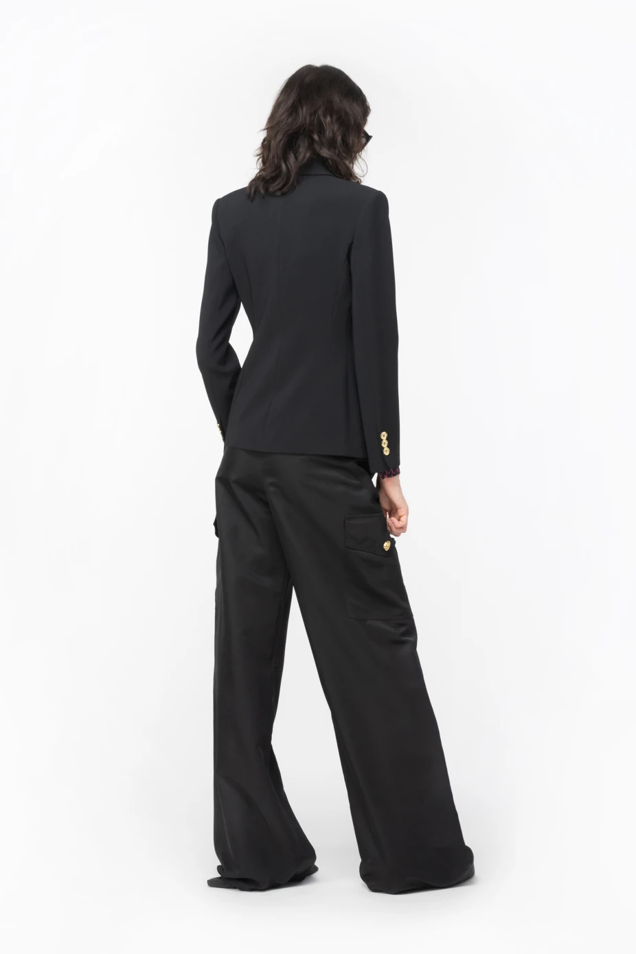 Giacca Monopetto Stretch / Nero - Ideal Moda