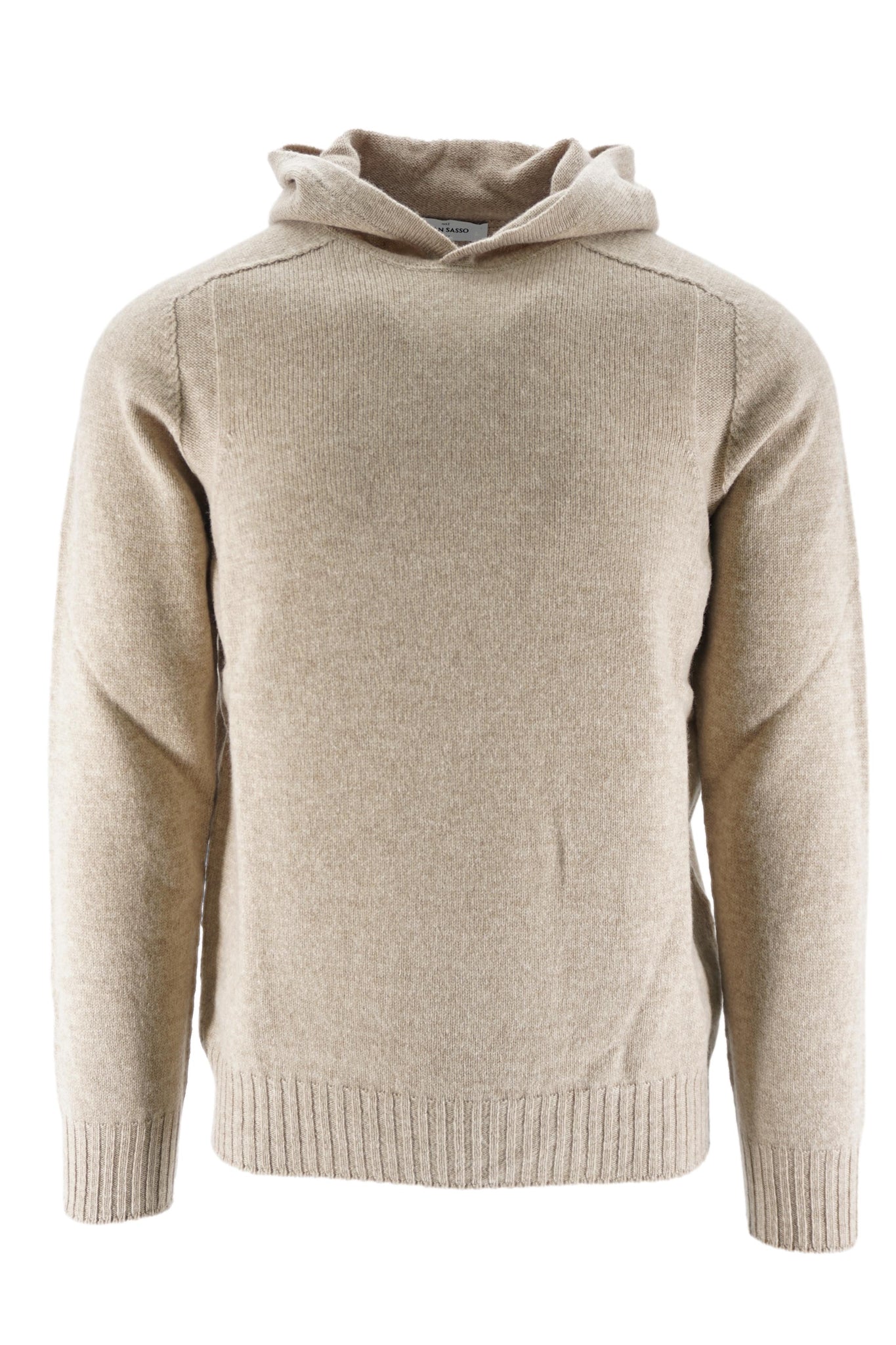 Maglia con Cappuccio / Beige - Ideal Moda