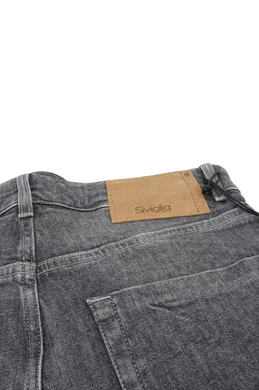 Palazzo Denim Jeans Wash Grey/Grey