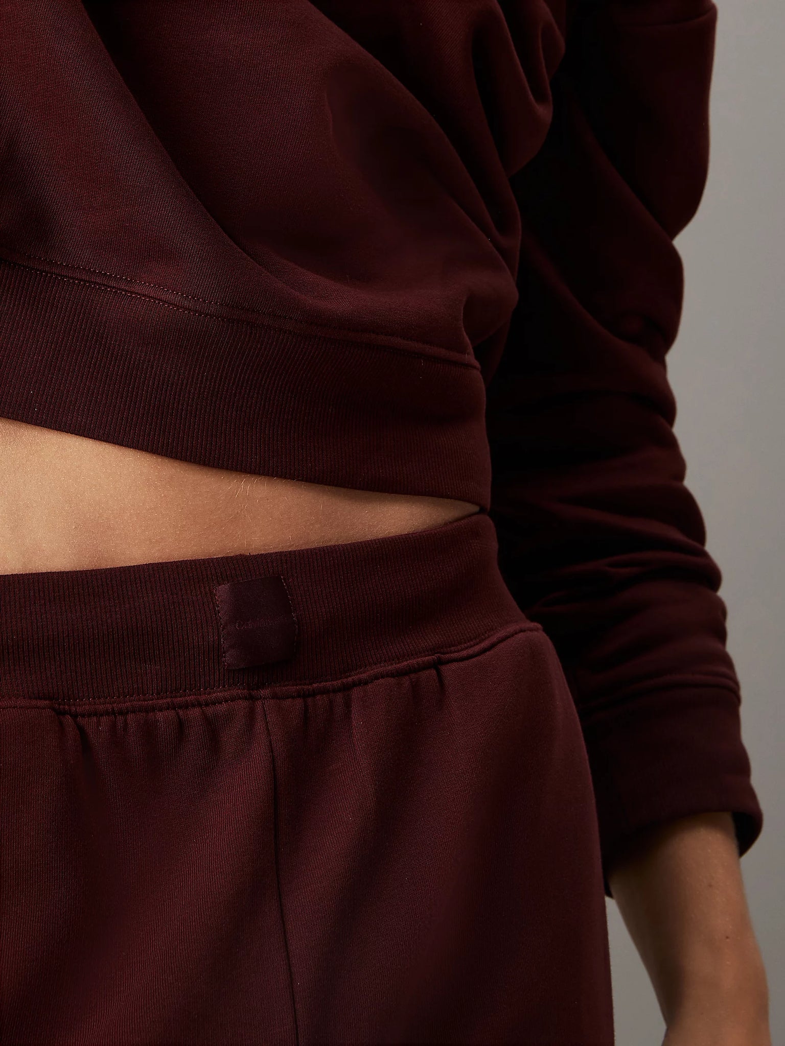 Tracksuit Pants in Cotton Fleece / Bordeaux