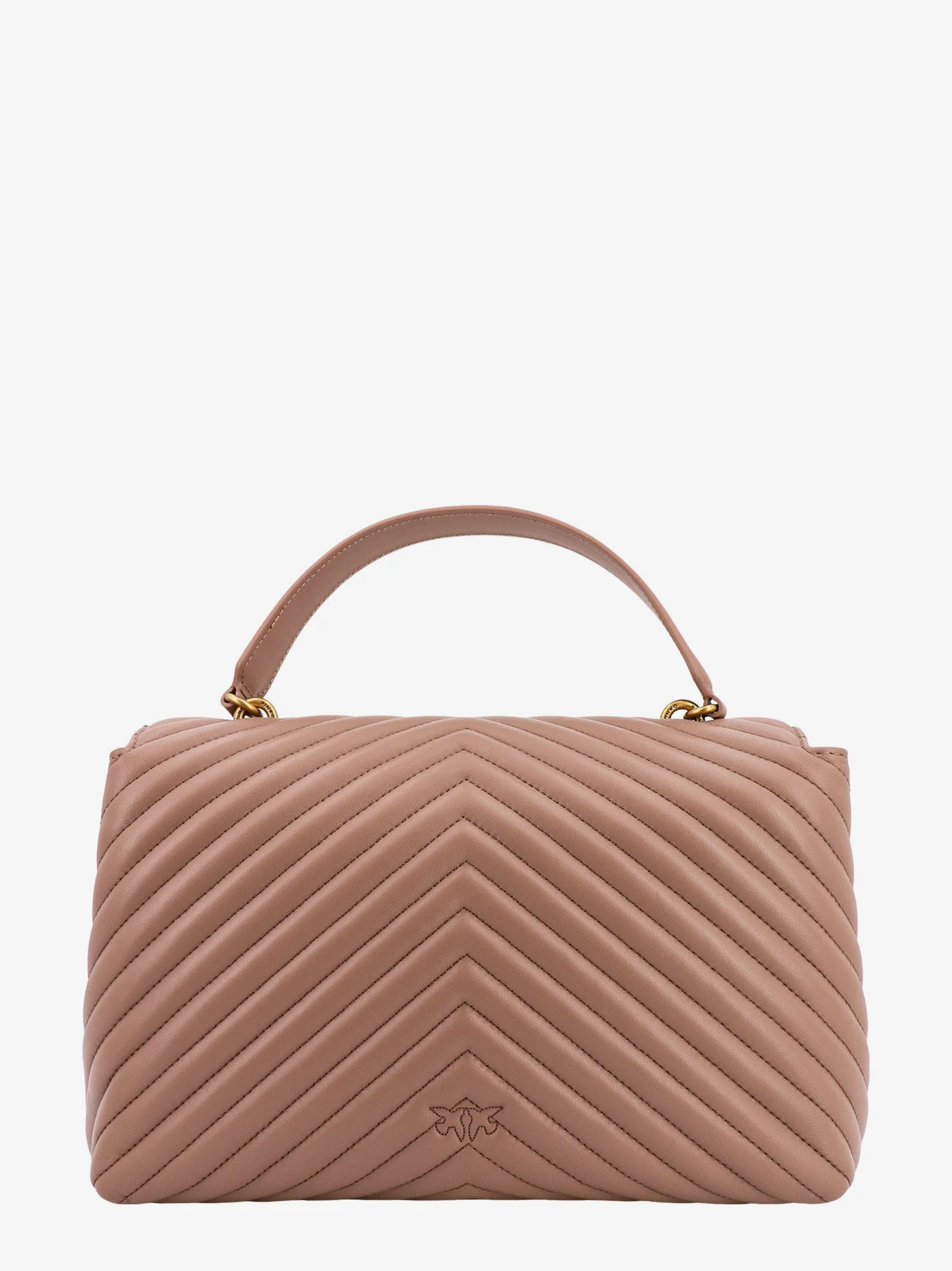 Borsa Big Lady Love Puff Chevron / Beige - Ideal Moda