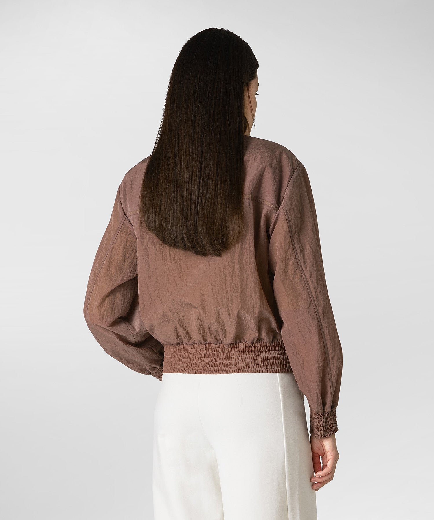 Bomber Corto con Logo Peuterey / Rosa - Ideal Moda