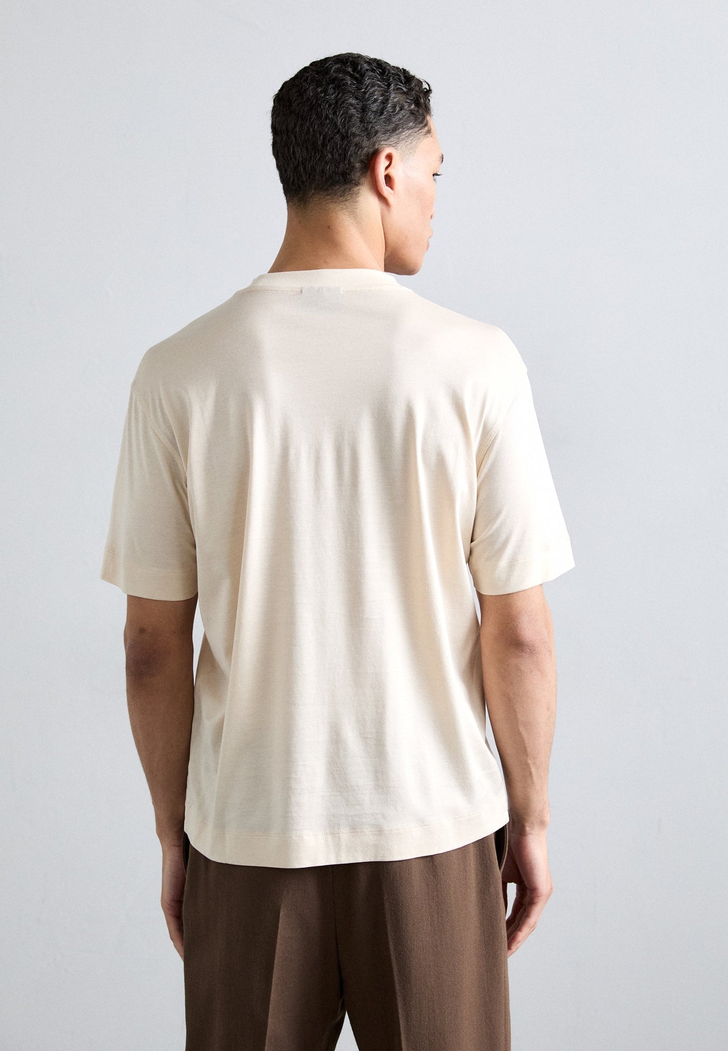 T-Shirt con Stampa / Beige