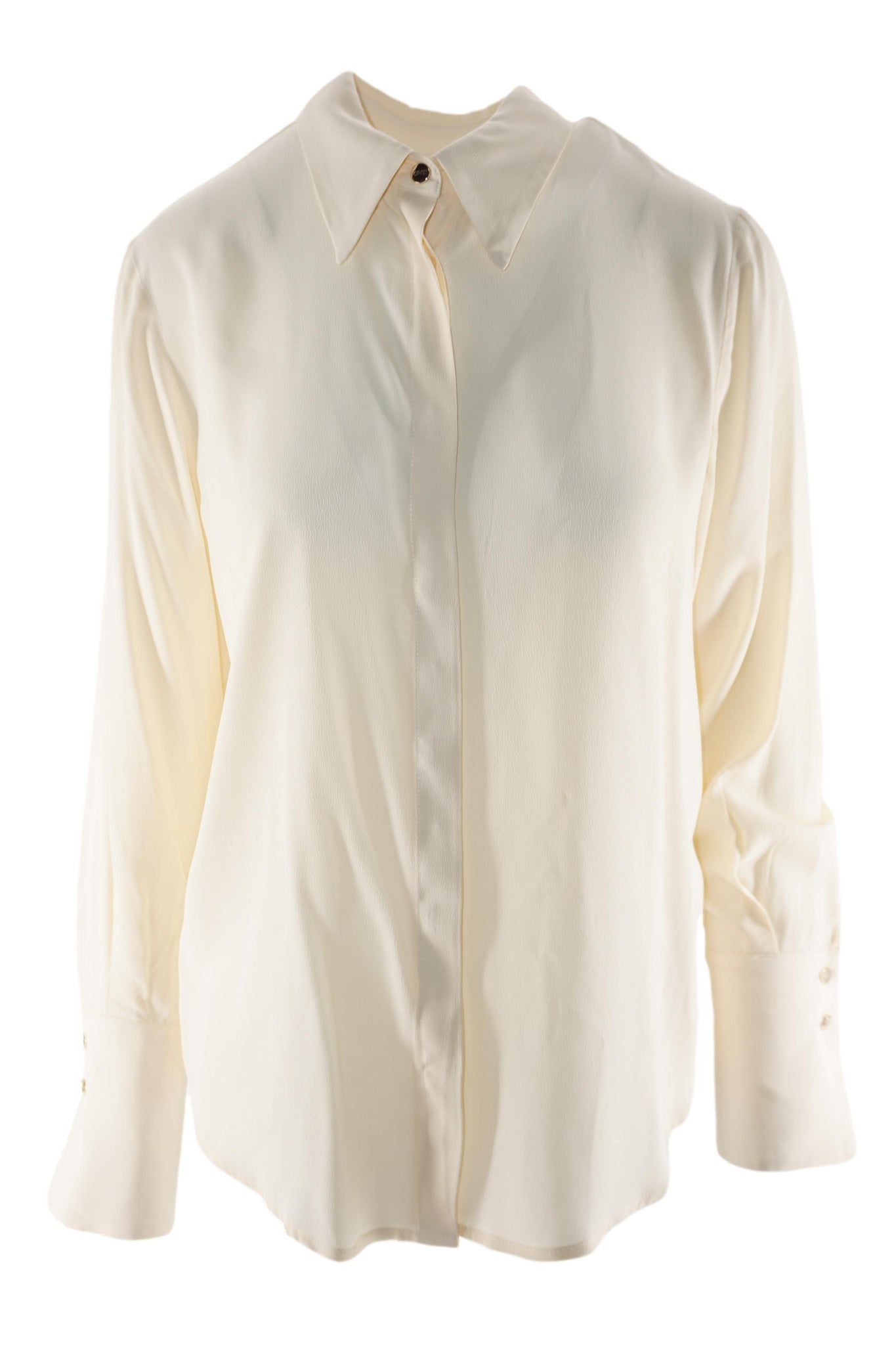 Camicia in Misto Seta / Beige - Ideal Moda