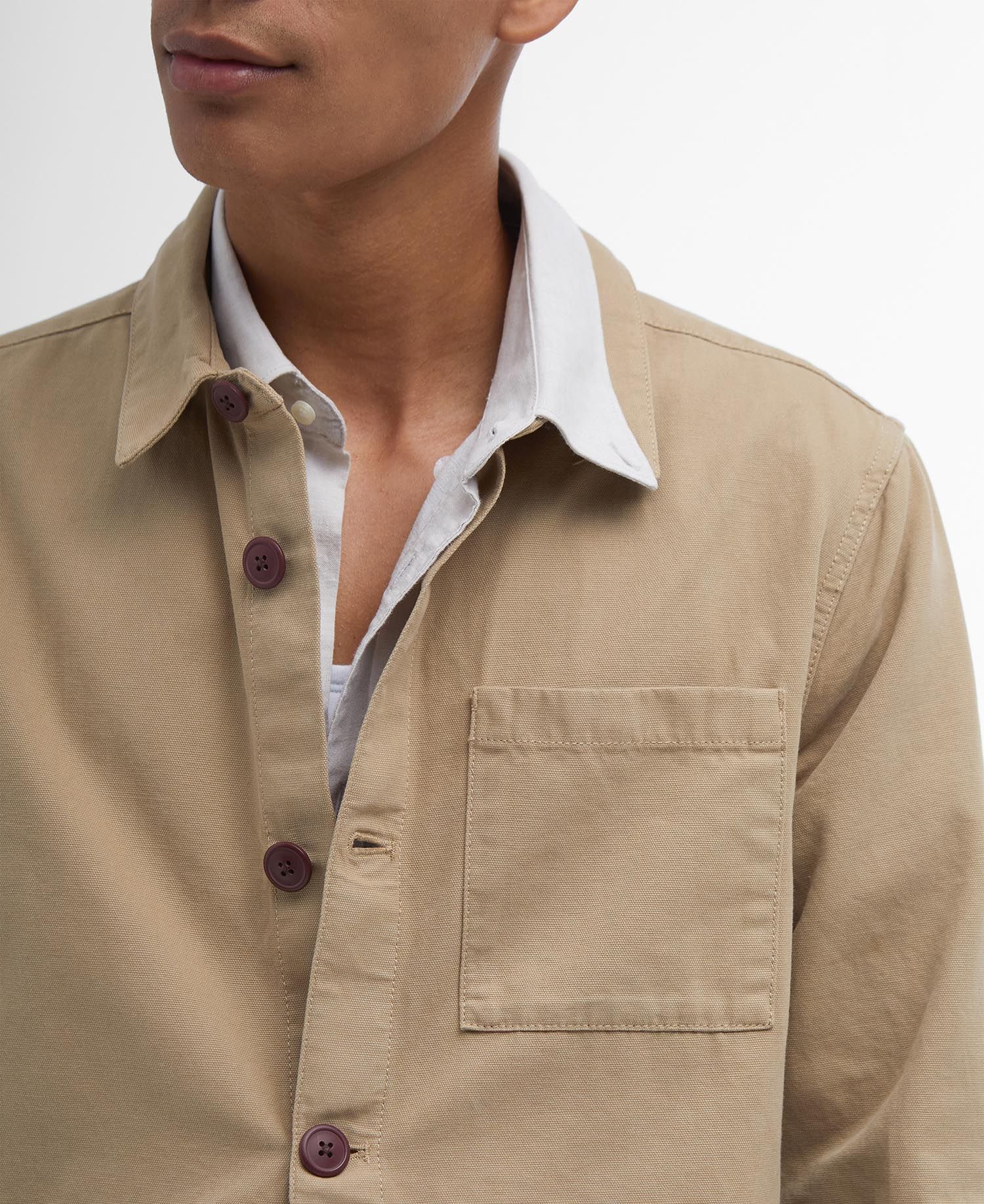 Overshirt Washed Cotton / Beige