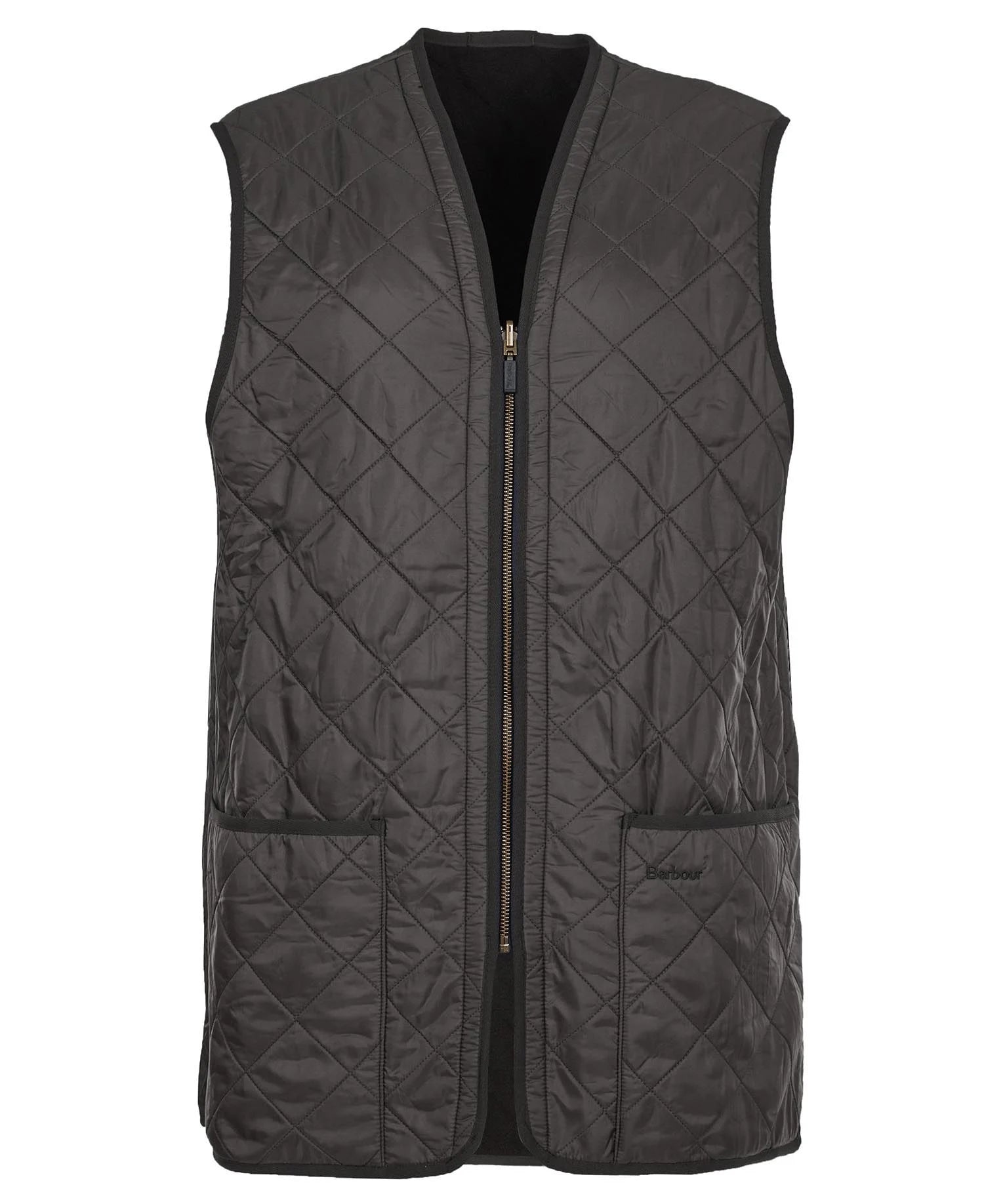 Gilet Trapuntato con Zip / Nero - Ideal Moda