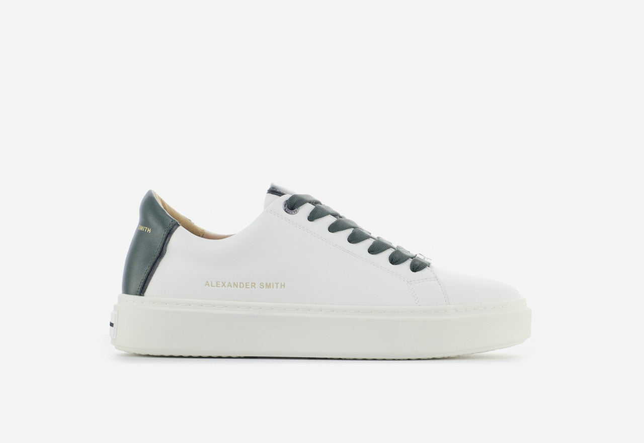 Sneaker in Pelle Modello London / Bianco - Ideal Moda