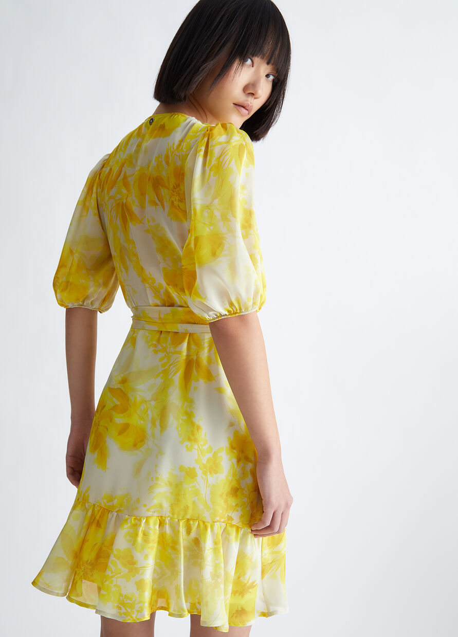 Abito con Fantasia Floreale Liu Jo / Giallo - Ideal Moda