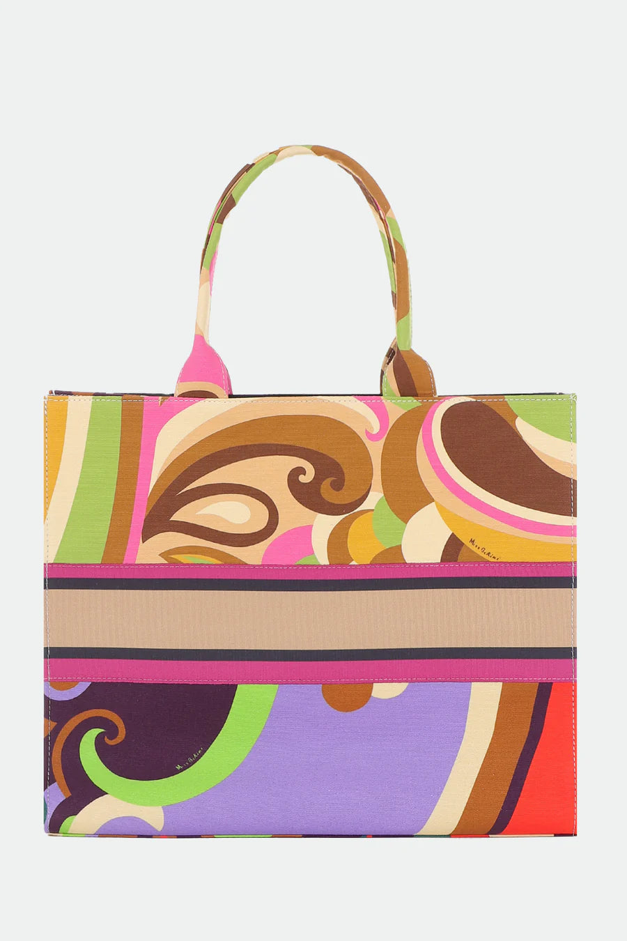 Borsa in Canvas con Logo Miss Bikini / Multicolor - Ideal Moda