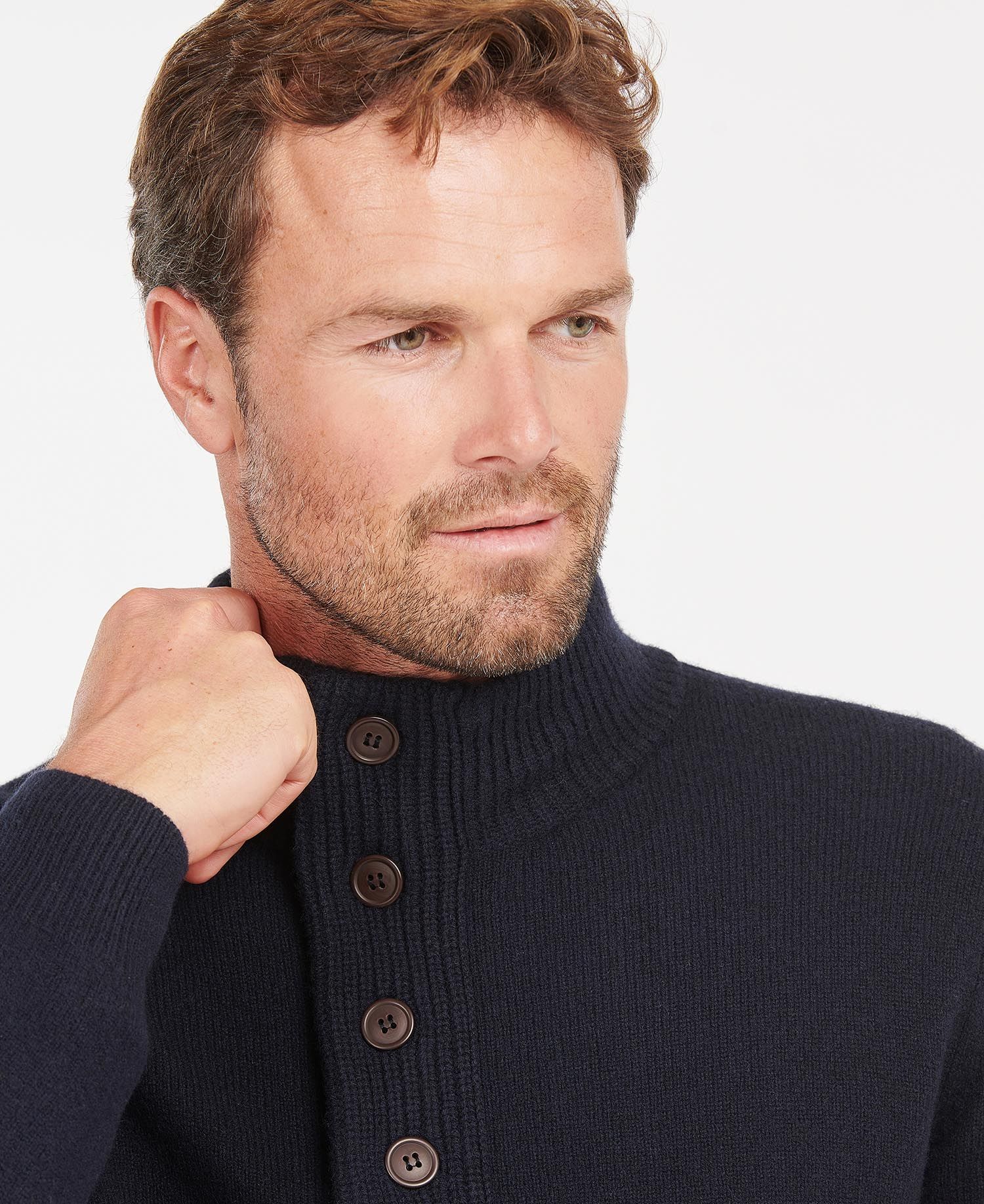 Maglia Barbour mezza zip / Blu - Ideal Moda