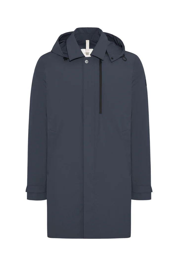 Trench in Tessuto Bi-Stretch Duno / Blu - Ideal Moda