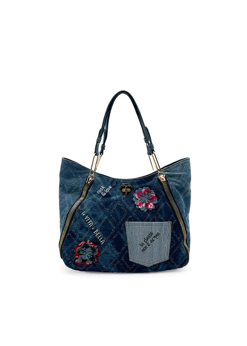 Borsa Le Pandorine Vicky / Jeans - Ideal Moda