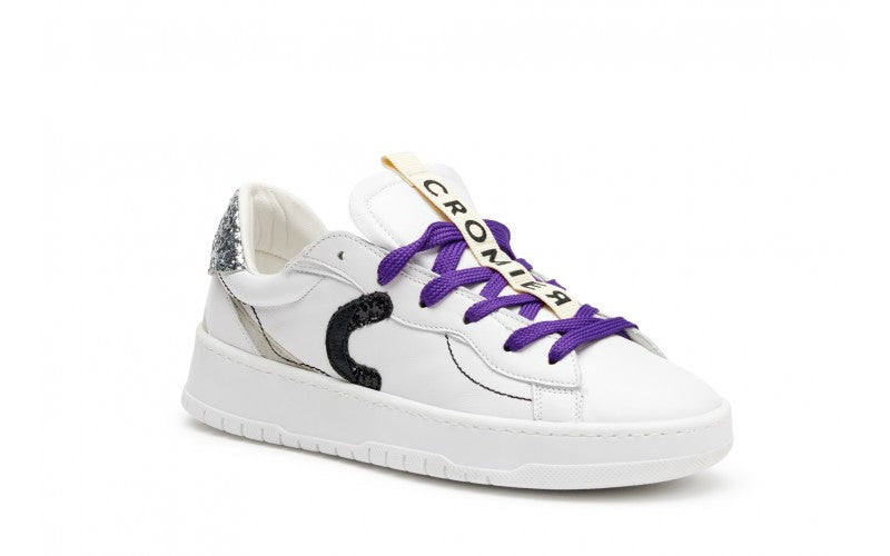 Sneaker in Pelle Cromier / Bianco - Ideal Moda