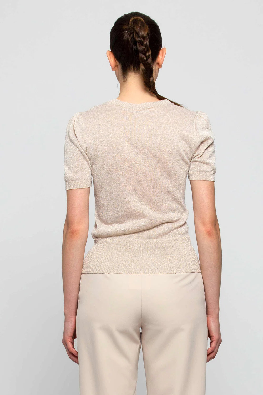 Maglia in Viscosa Kocca / Oro - Ideal Moda