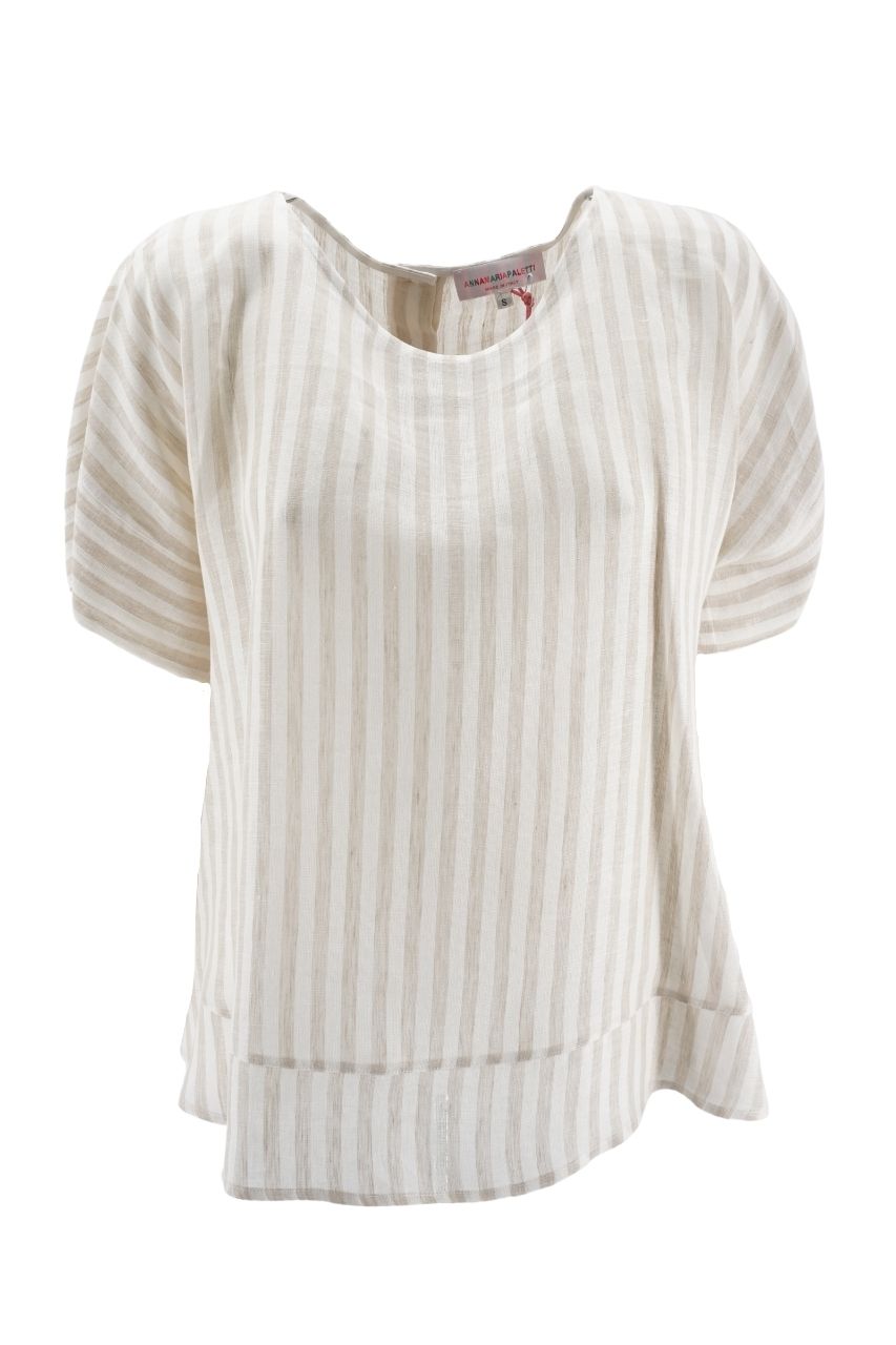 Camicia in Lino / Beige - Ideal Moda