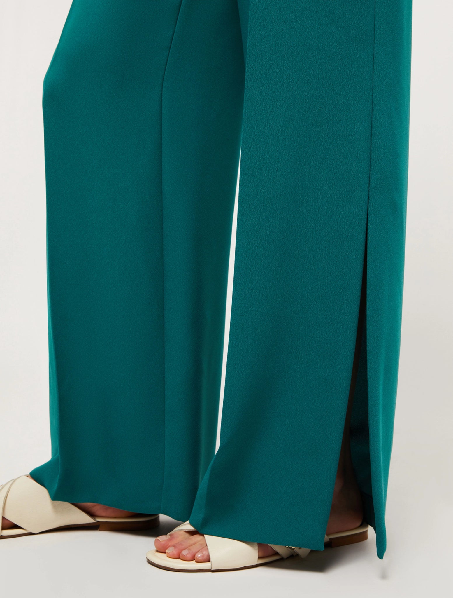 Pantalone in Satin PennyBlack / Verde - Ideal Moda