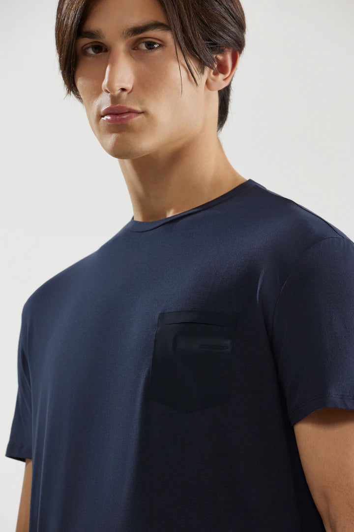 T-Shirt Revo con Taschino RRD / Blu - Ideal Moda