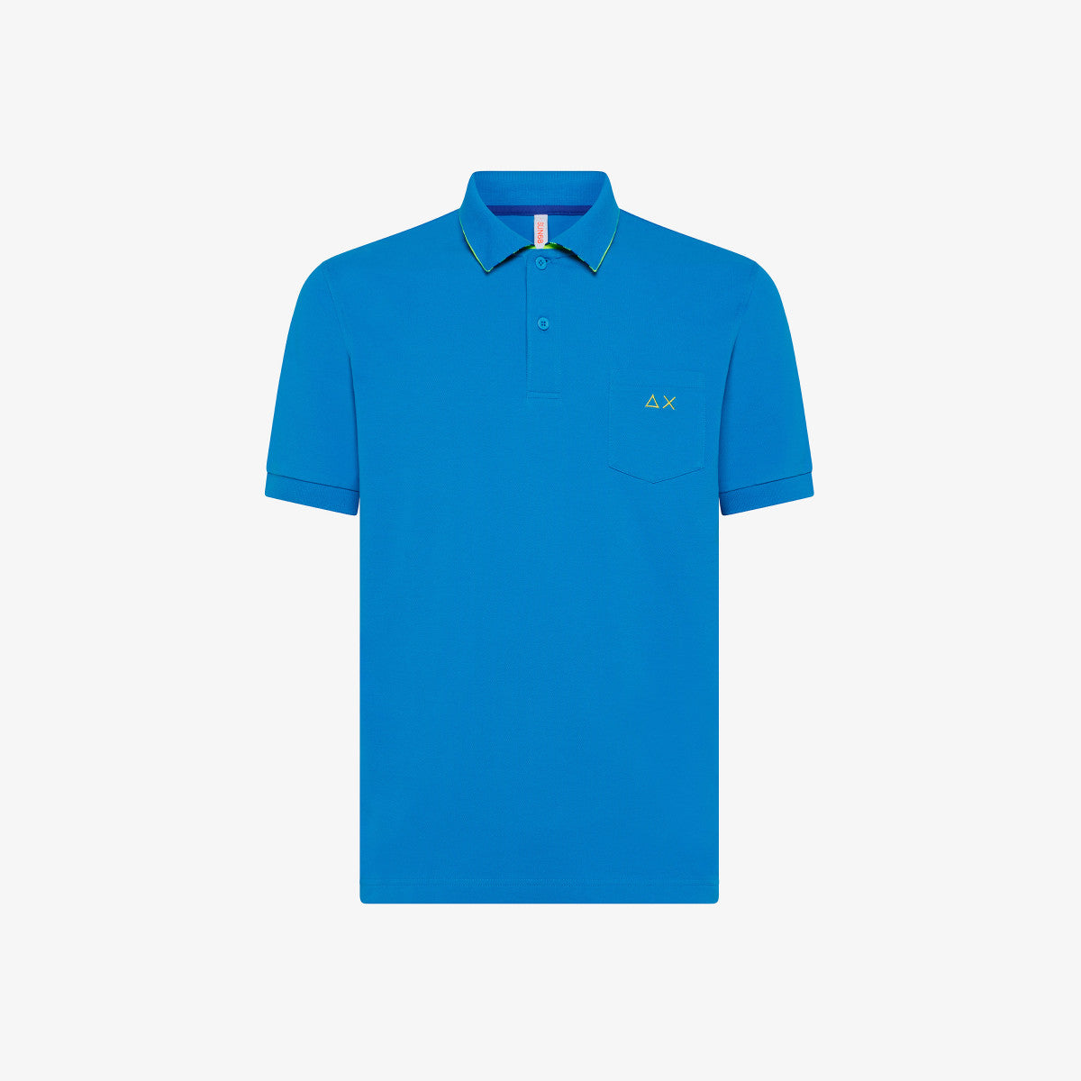 Polo Sun68 con Logo sul Petto / Azzurro - Ideal Moda