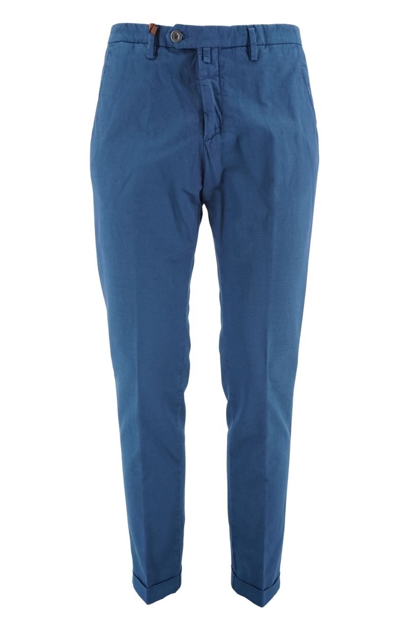 Pantalone Bsettecento in Cotone e Lino / Bluette - Ideal Moda