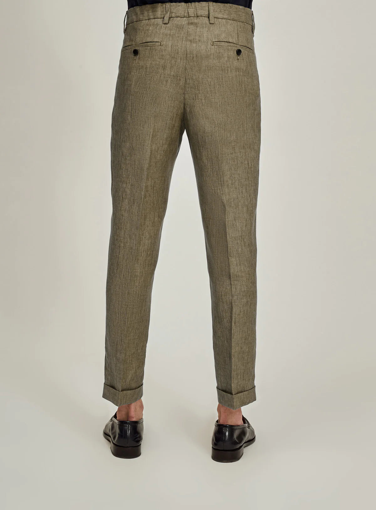 Pantalone in Lino Briglia / Beige - Ideal Moda